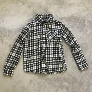 Black and White Uniqlo Flannel Shirt